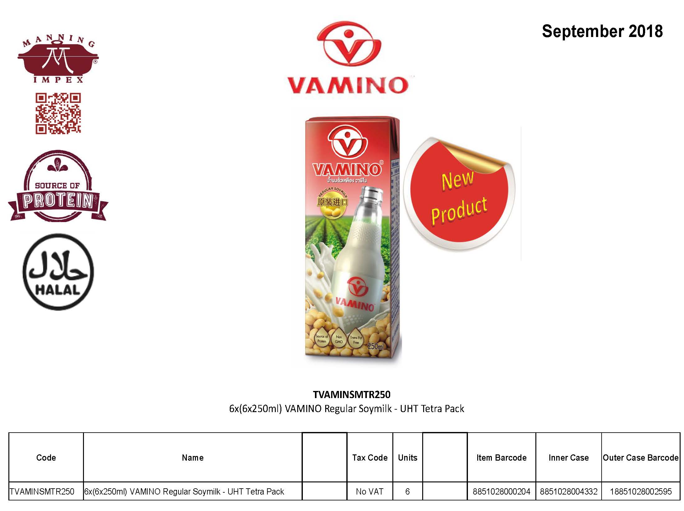 Your Favourite Vamino Soya Beans Drink Now Available in TetraPak