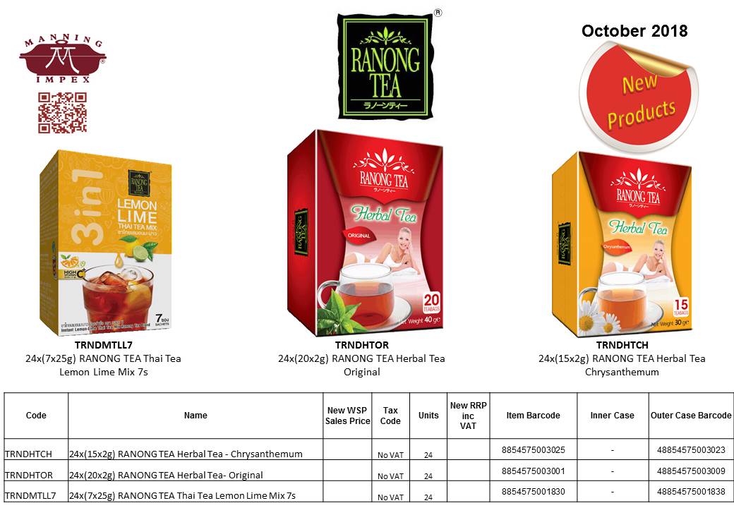 Stunning Range from Ranong Tea