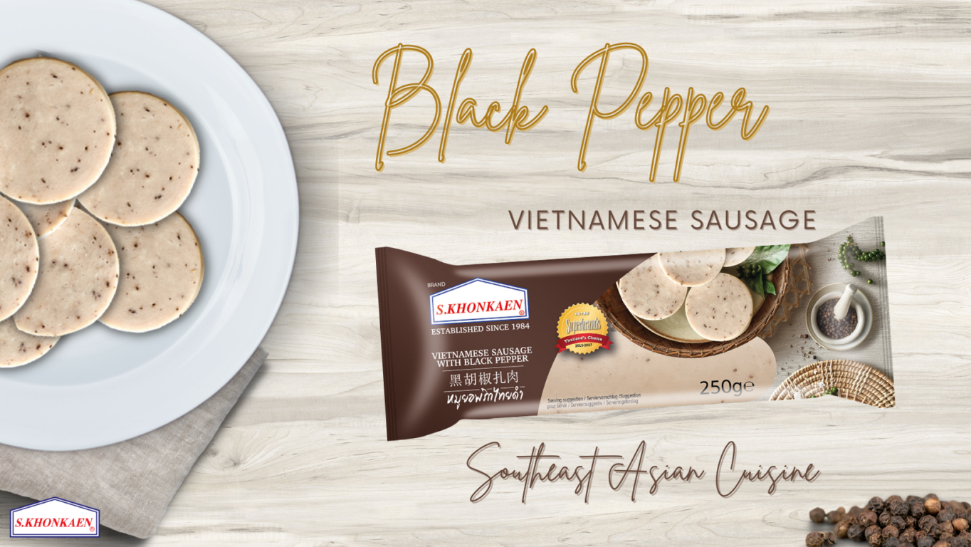 S.Khonkaen Vietnamese Black Pepper Sausage