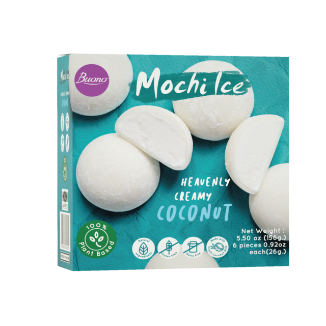 BUONO Mochi Ice Dessert - Coconut (Dairy Free)