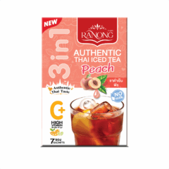 RANONG TEA Thai Iced Tea Mix - Peach Flavour 7's