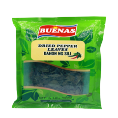 Buenas Dried Pepper Leaves