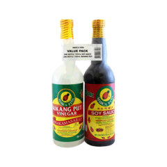 MARCA PINA Twin Pack Soy Sauce and Vinegar