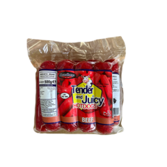 MANDHEY'S TENDER & JUICY BEEF Hotdogs - Regular