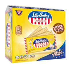 SKYFLAKES Biscuits GARLIC - 10's Single Packs