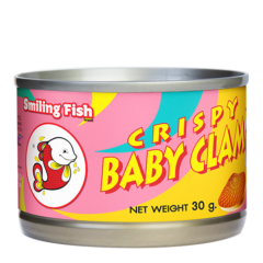 SMILING FISH Crispy Baby Clams in Tins - Original